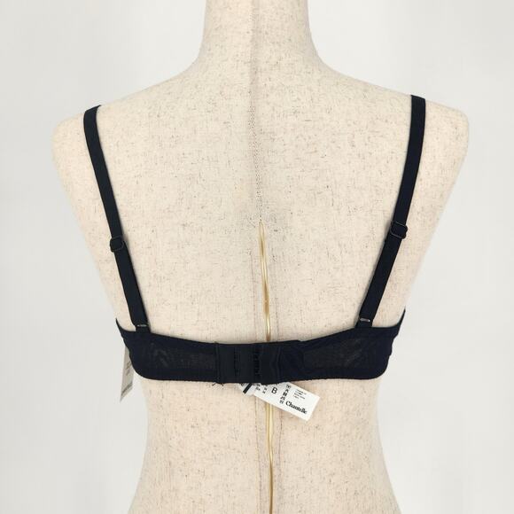 Chantelle Women Black/Gold Laced Mesh Montaigne Demi Underwire Bra Size 34B - Picture 3 of 6